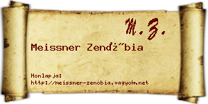 Meissner Zenóbia névjegykártya